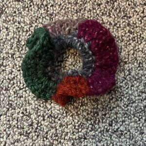 Multicolor Crochet Hair Scrunchie
